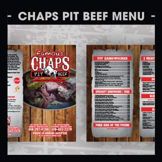 Chaps Pit Beef Menu