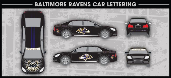 Baltimore Ravens Car Large